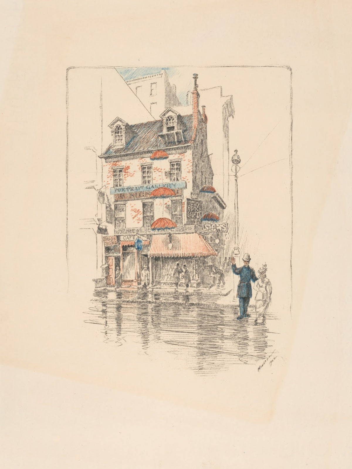 Old house Broadway at Great Jones Street 1902