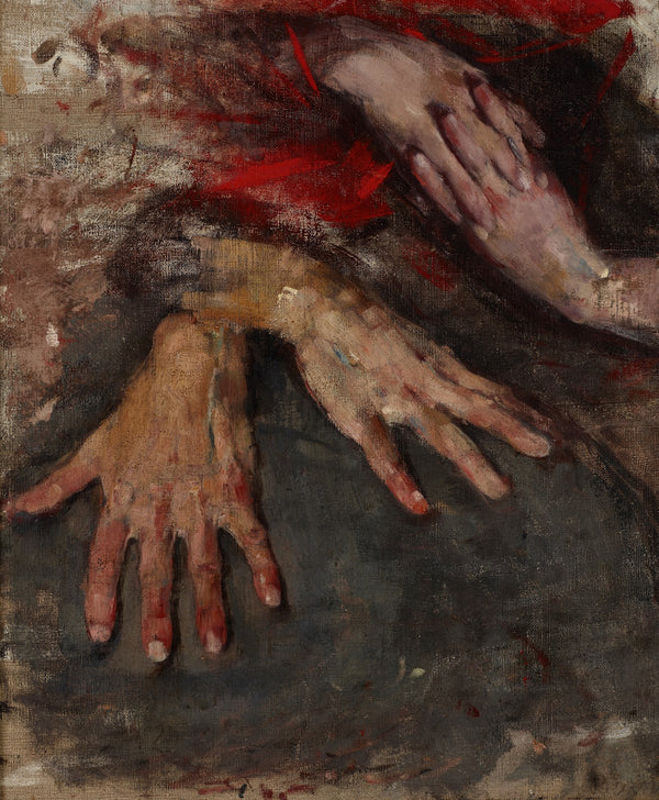 Study of Two Pairs of Hands 1886 1890