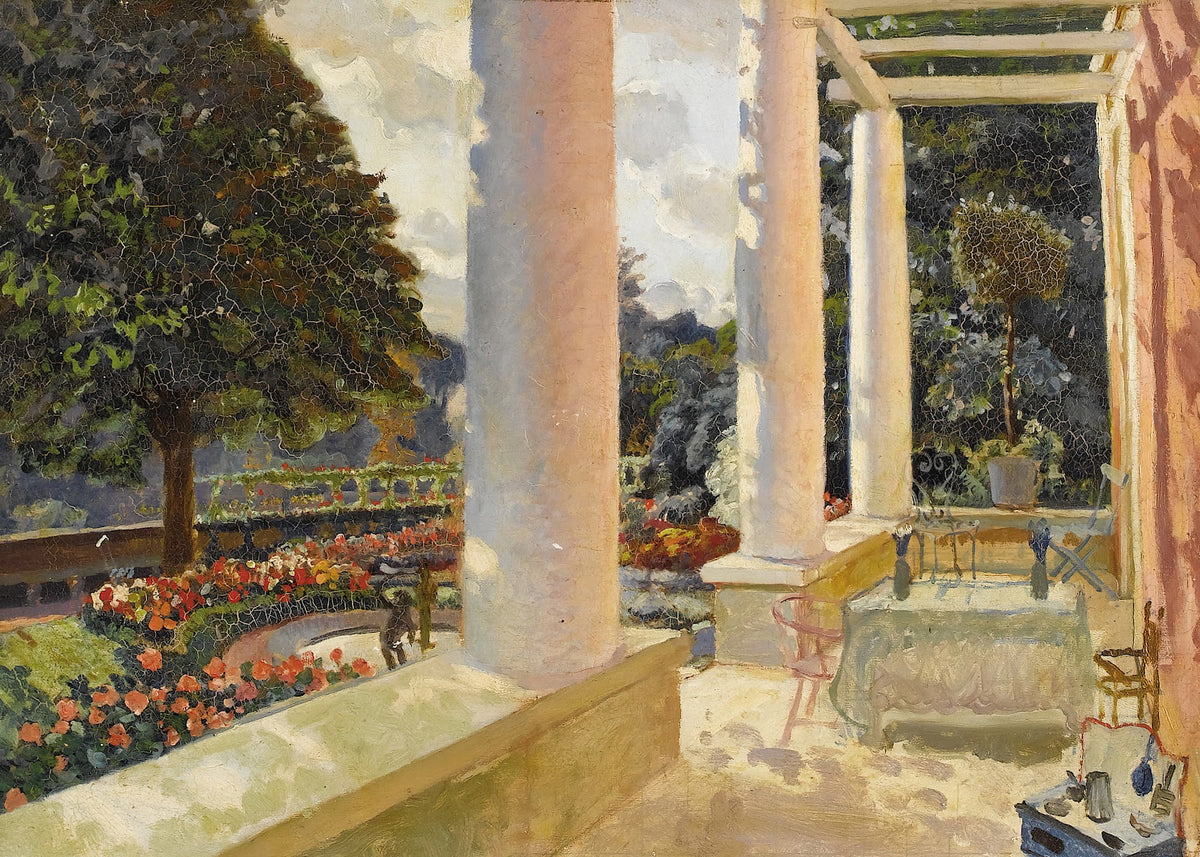 The MacMonnies Estate Terrace in Giverny circa 1888 1909