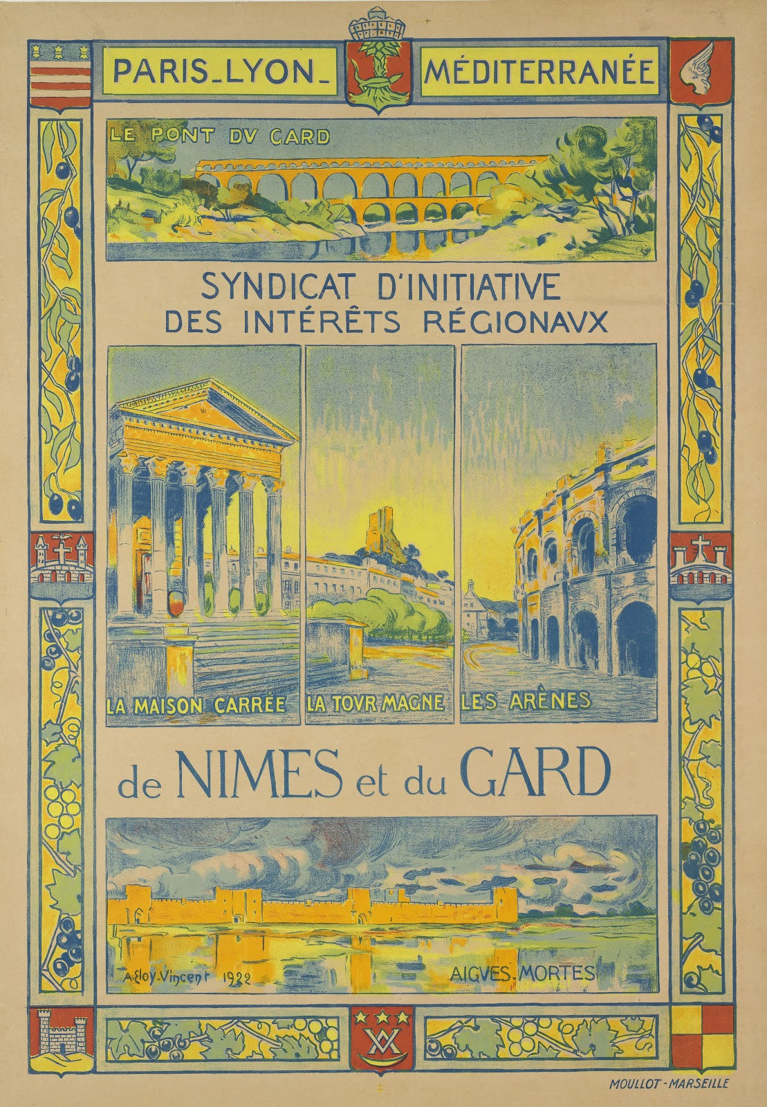 Syndicat dinitiative des intérêts régionaux de Nimes sic et du Gard 1922