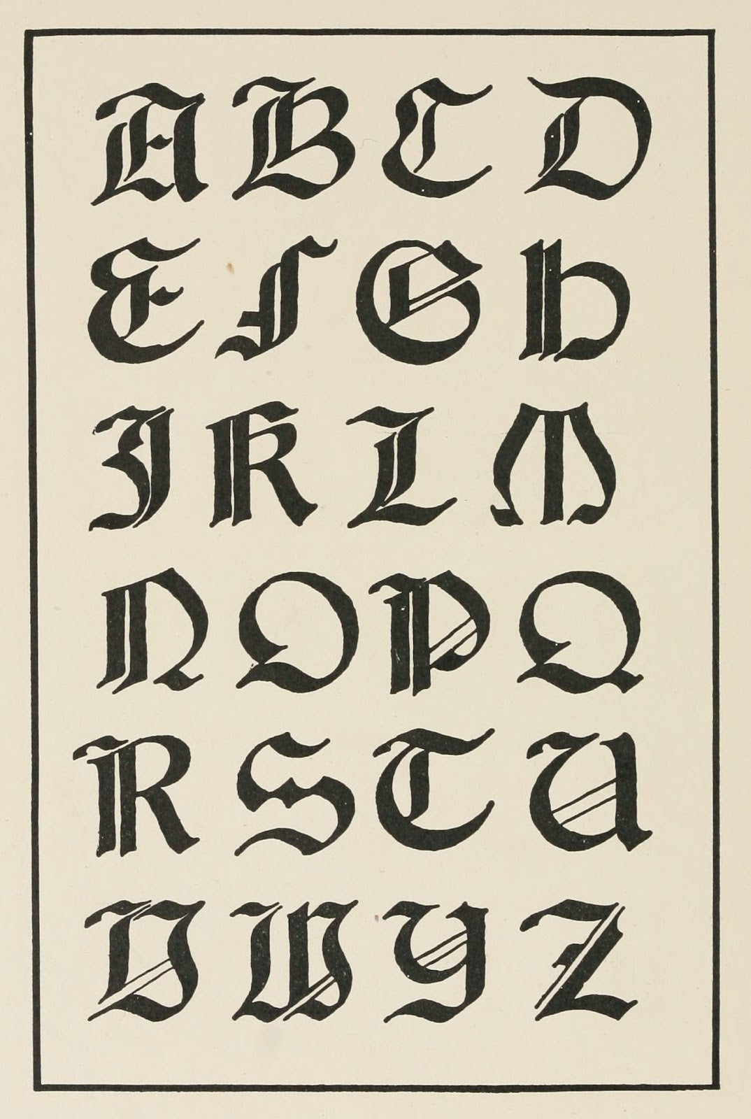 Italian Gothic Capitals 1902