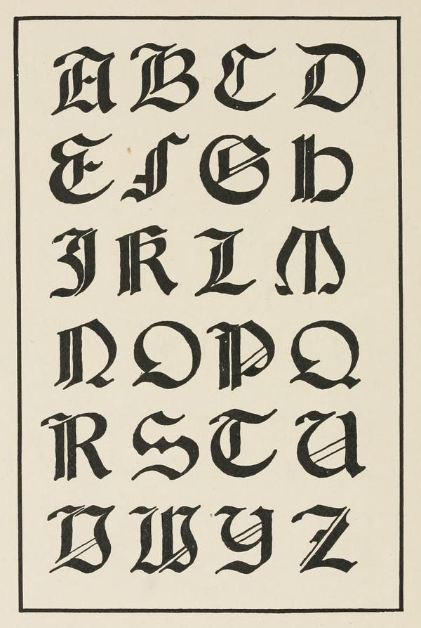 Italian Gothic Capitals 1902