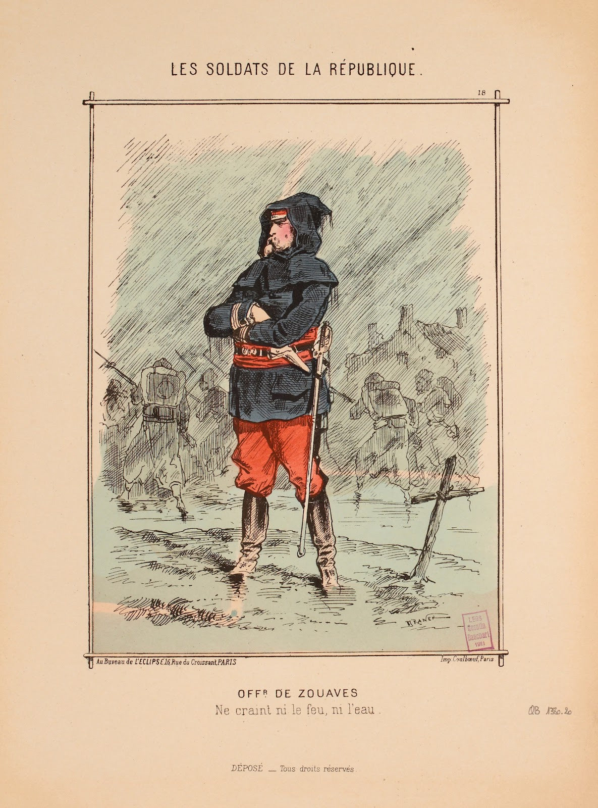 Officier de zouaves 1871