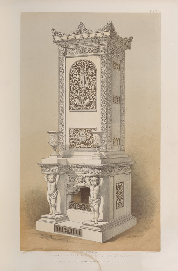 Stove in white porcelain 1851   1853