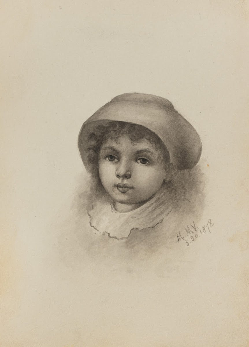 Head of a Child with Hat 1878