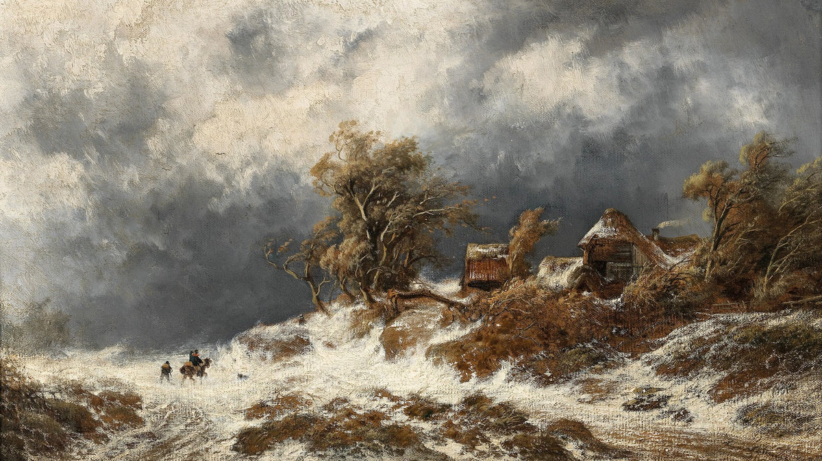 Returning Home in a Winter Landscape