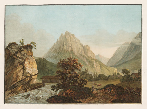 Vue du fond de la Vallee du Hasly Canton de Berne 1915 1945