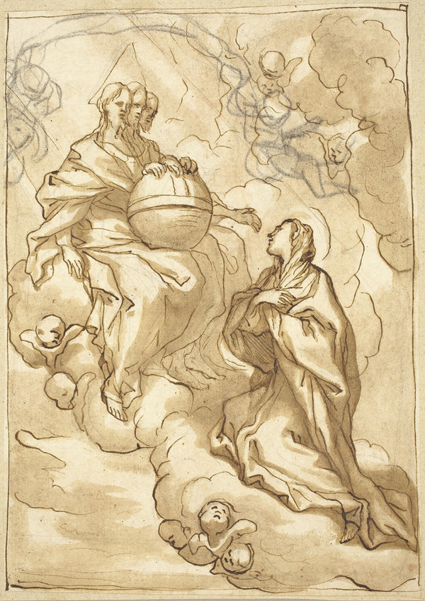 Blessed Maria Vittoria Fornaris Vision of the Trinity c 1670
