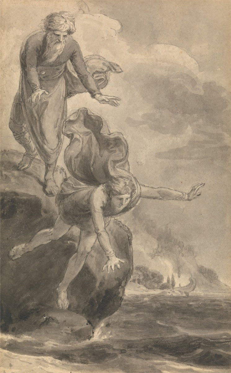 One of Six Illustrations to Fenelons The Adventures of Telemachus son of Ulysses
