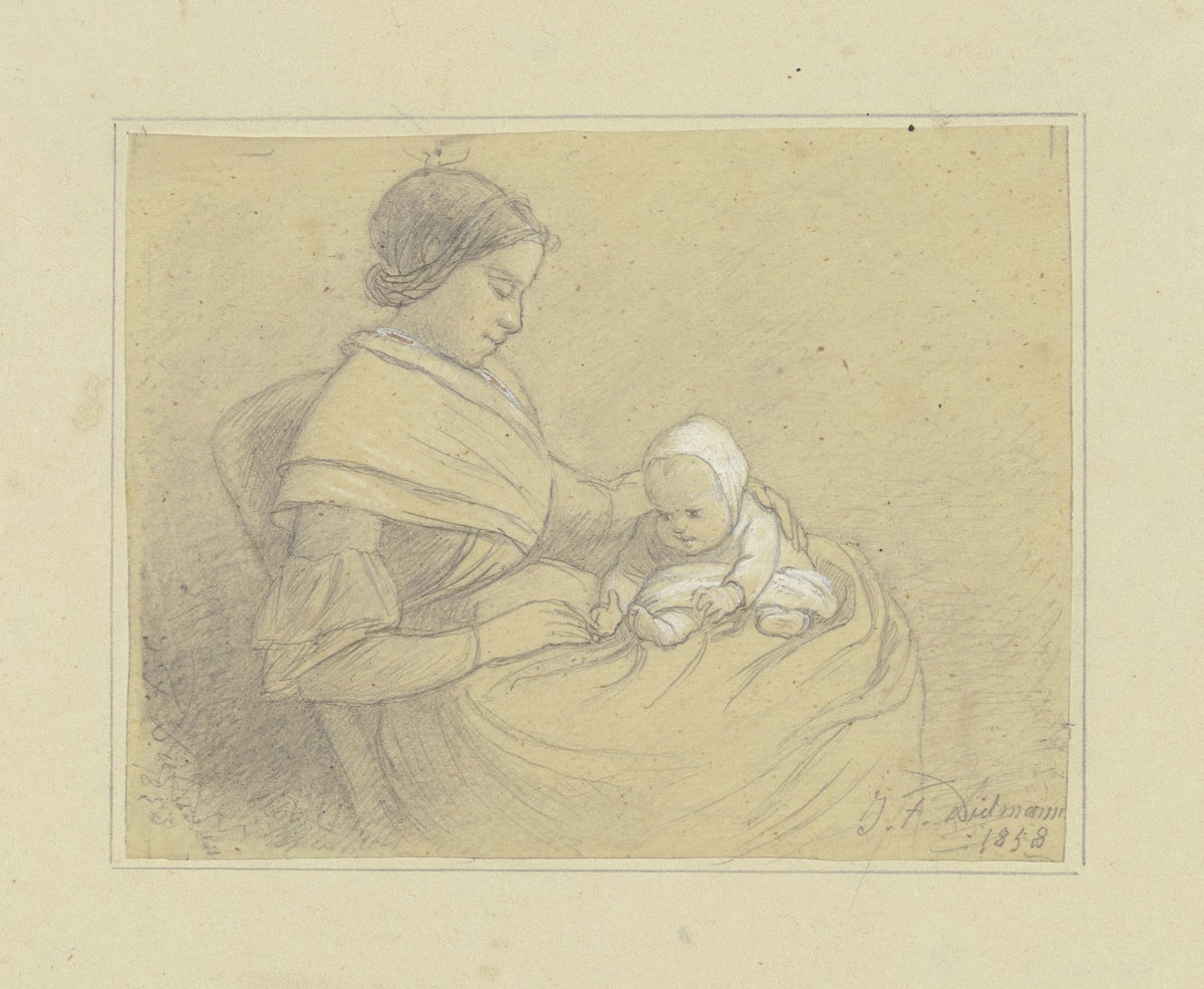 Mother with child 1858