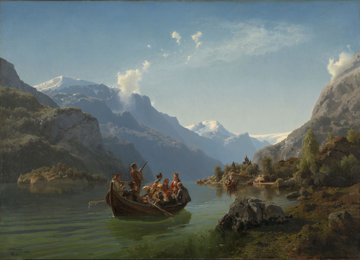 Bridal Procession on the Hardangerfjord 1848