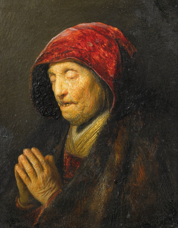 Old woman praying 1629 1630
