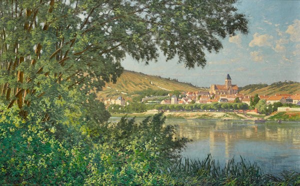 Vue de Vétheuil bord de Rivière