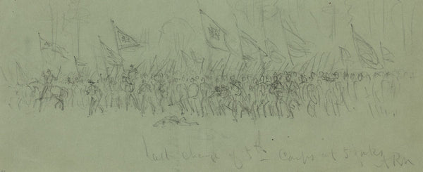 Last charge of 5th Corps at 5 Forks 1865