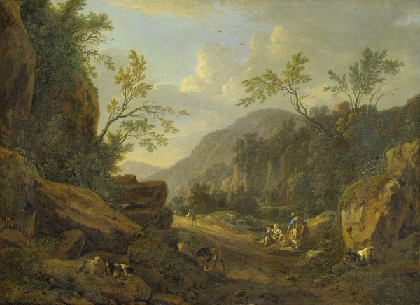 Rocky Landscape in the Evening Light ca 1660  1670