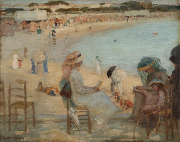 On the beach Royan circa 1908