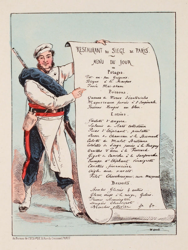 Menu de siége 1871