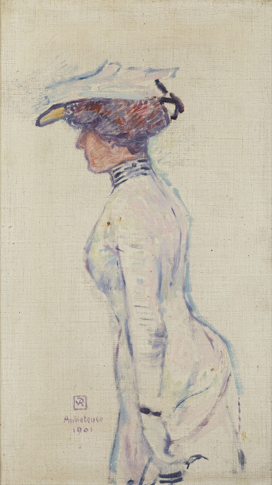 Silhouette de Madame Georges Flé Laure Flé à Ambleteuse 1901