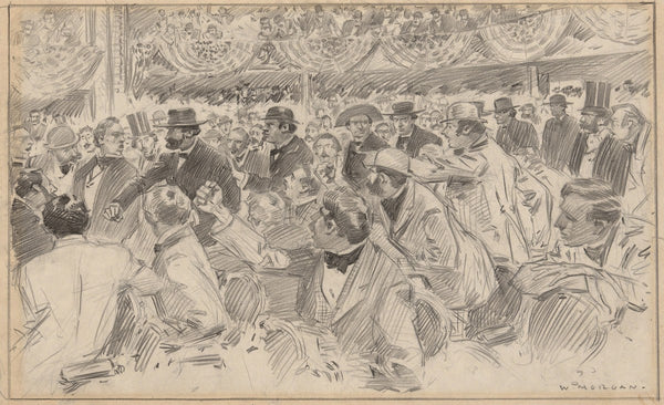 Election Convention for illustration in Centurymagazine early to mid 20thcentury