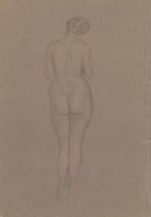 Naked woman with her back turned 1895 1928