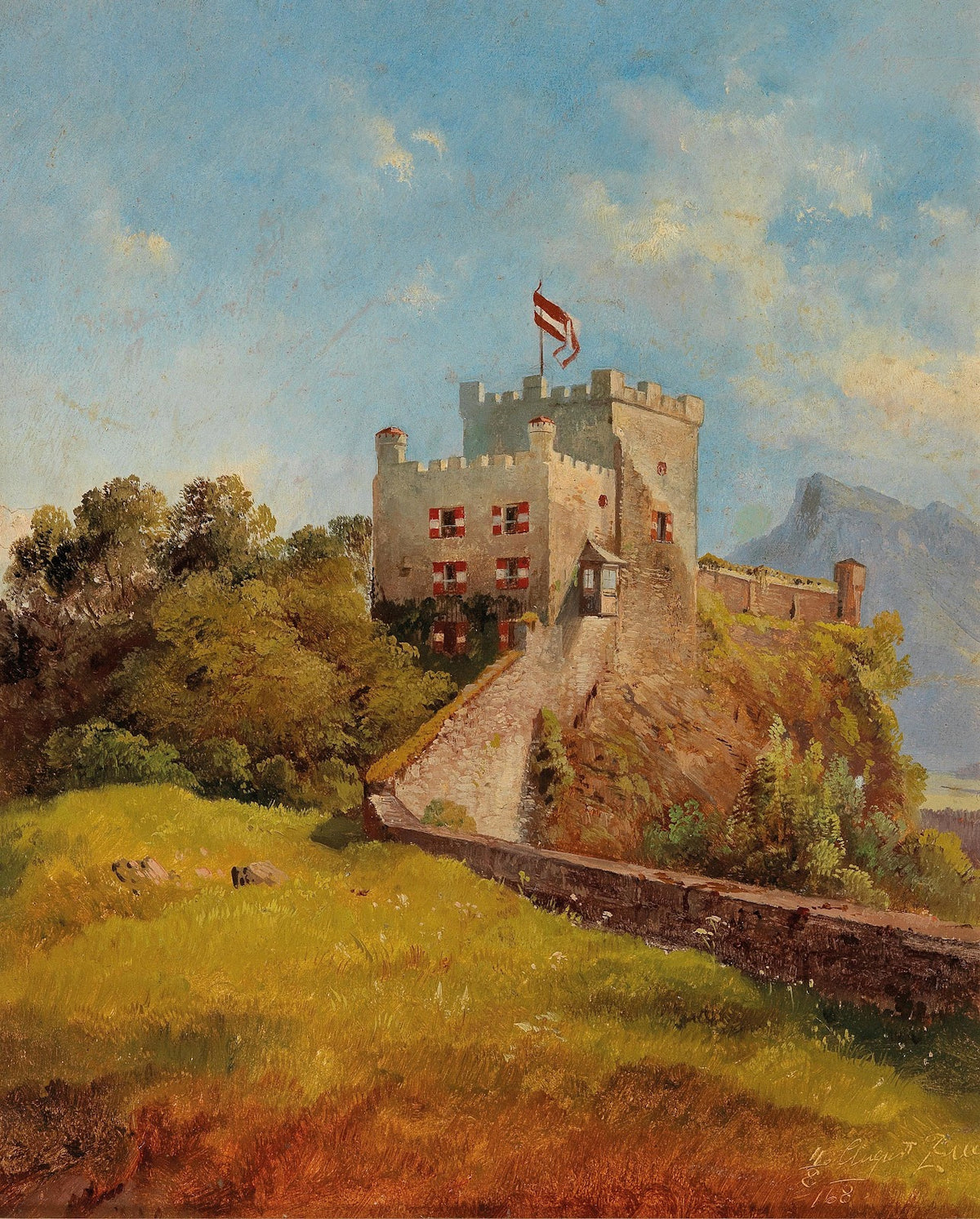 The Mönchsberg in Salzburg 1868
