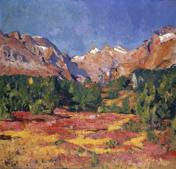 Autumn Landscape Maroz Valley With Piz Duan And Gletscherhorn 1927