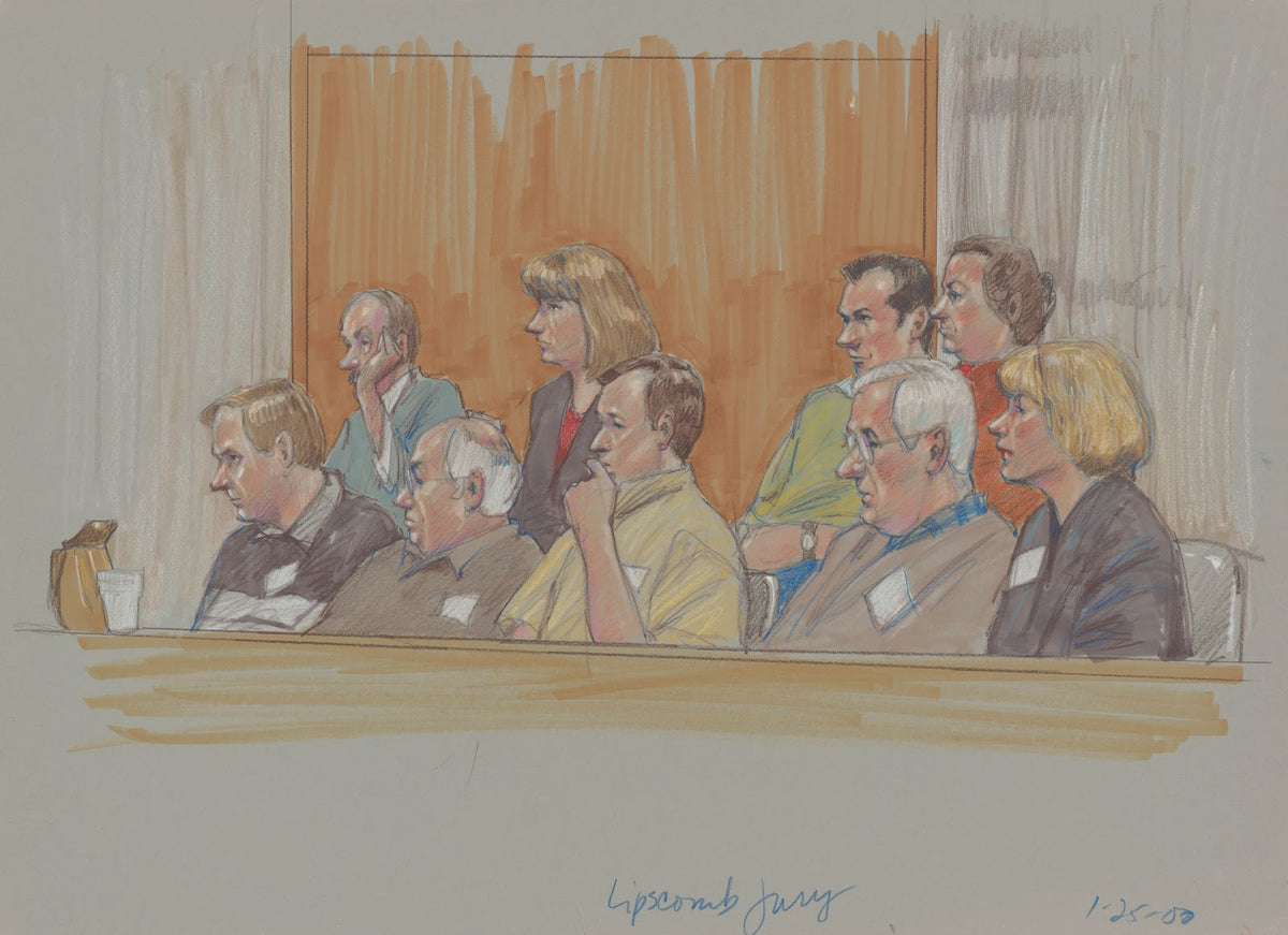 The all white jury at the bribery trial of Albert Louis Lipscomb African America