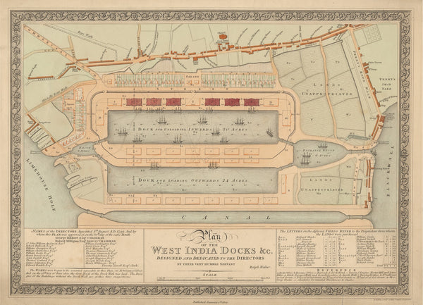 Plan of the West India Docks 1802
