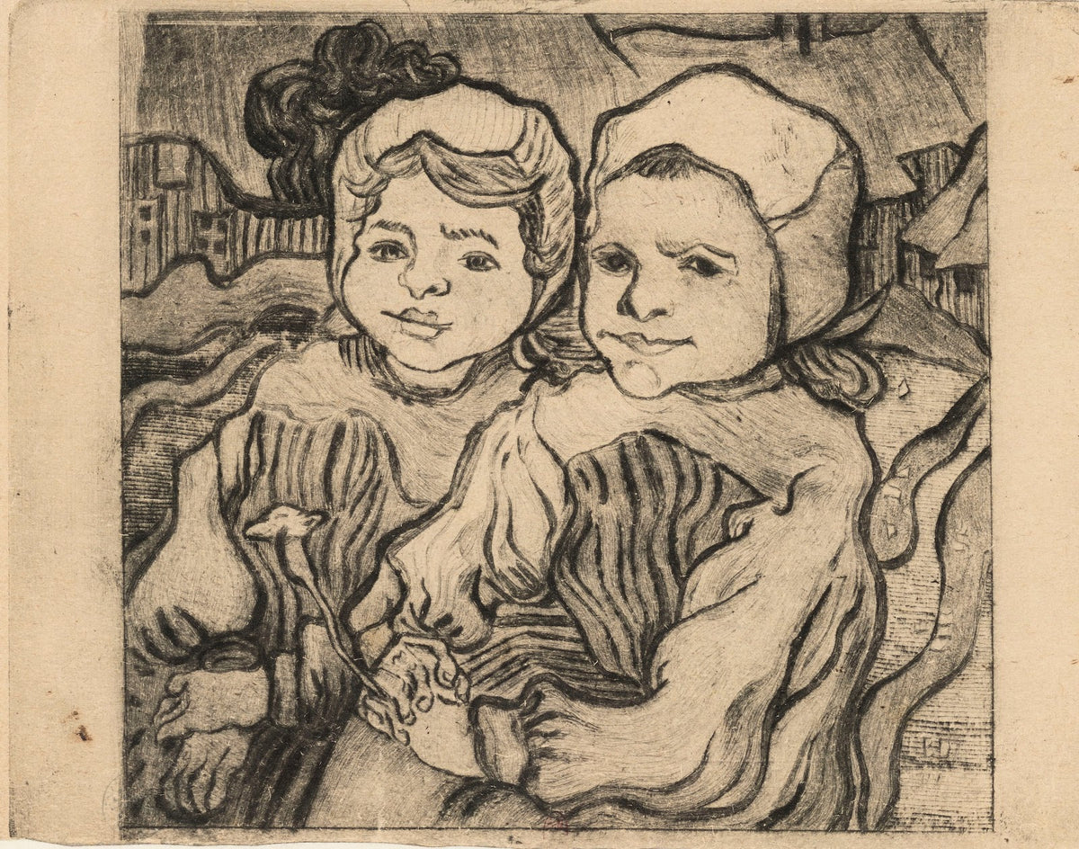 Les Deux fillettes after Van Gogh 1900
