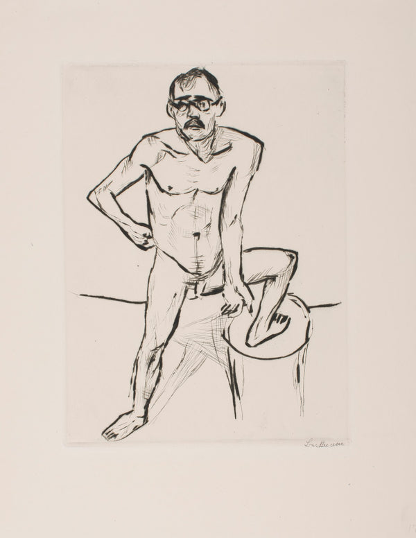 Standing Male Nude with Glasses 1919