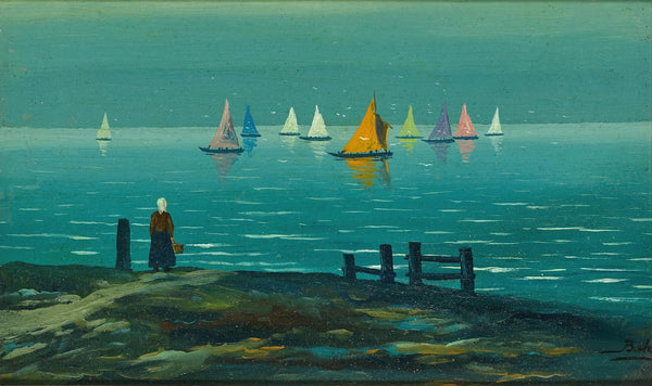 A Sailing Regatta on Lake Balaton c 1900