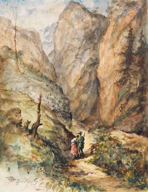 Jäger und Mädchen 1835 40