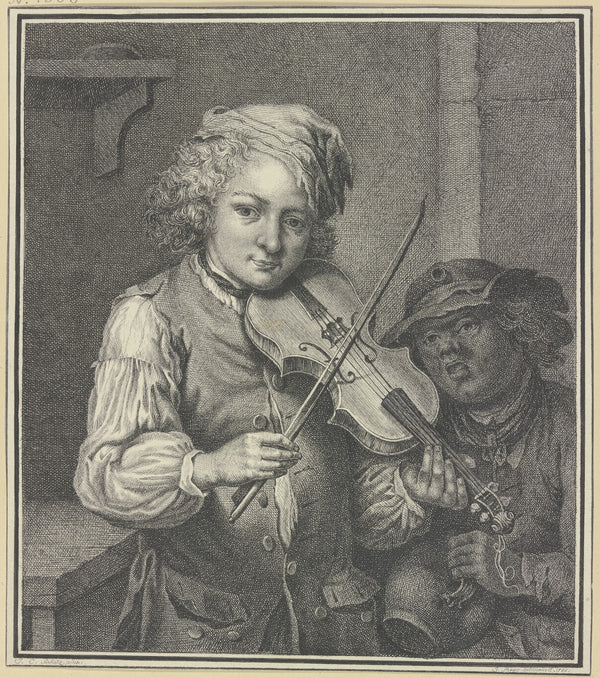 Ein violinspielender und ein singender Savoyardenknabe 1786