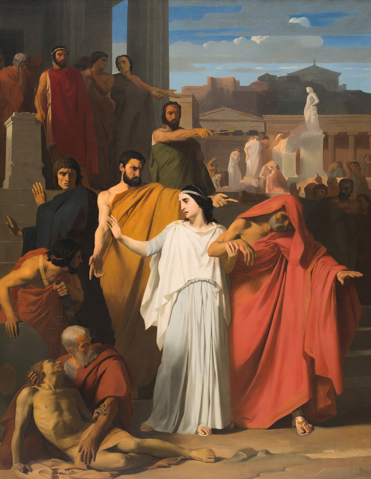 Oedipus Going into Exile from Thebes 1843