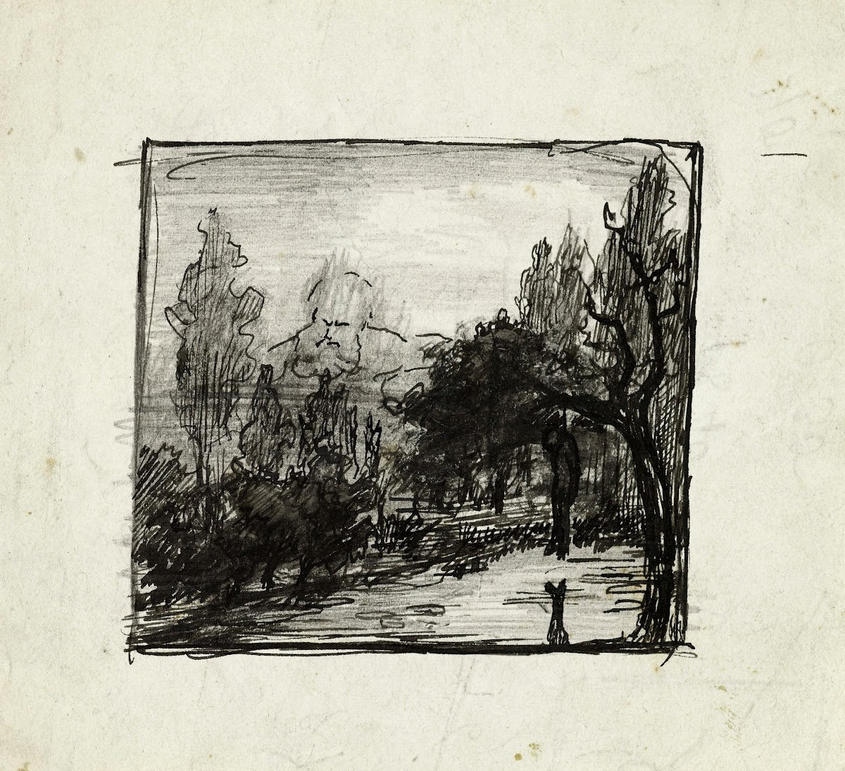 Paysage avec une grande figure humaine 1889