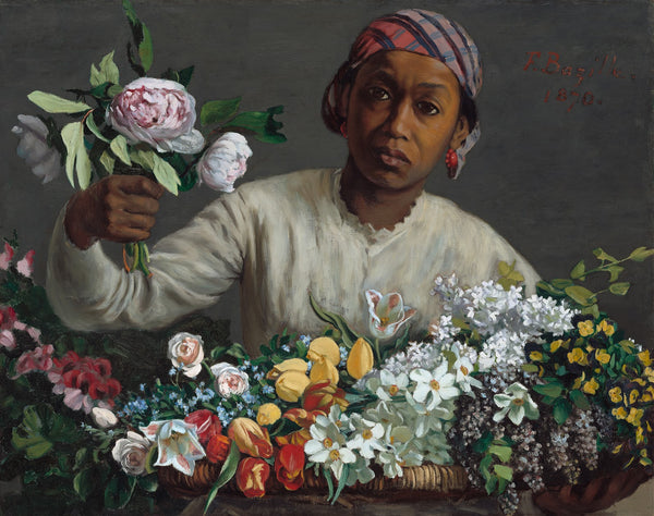 Young Woman with Peonies 1870