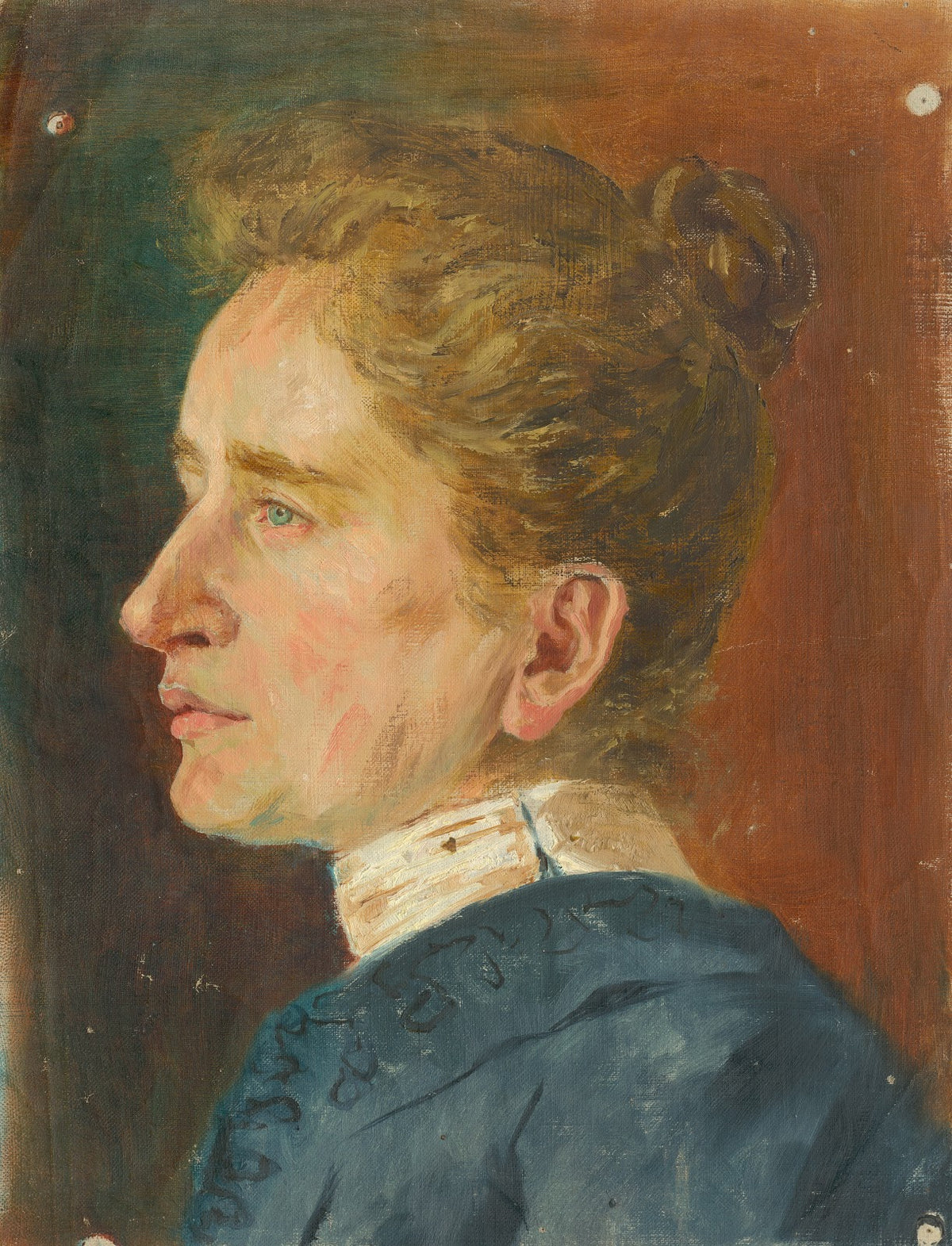 Head Study of an Older Woman in Profile 18901900