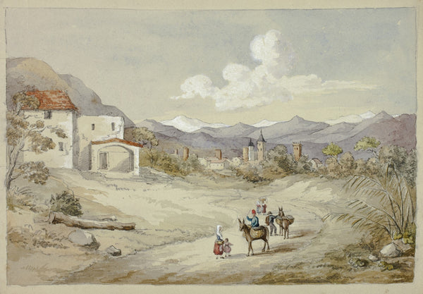 Albenga on the Corniche Costal Road 1841