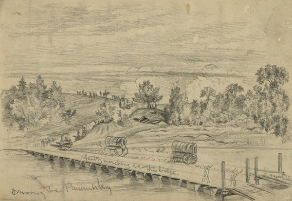 The Army of the Potomac crossing the Pamunkey on the march to Cold Harbor 1864
