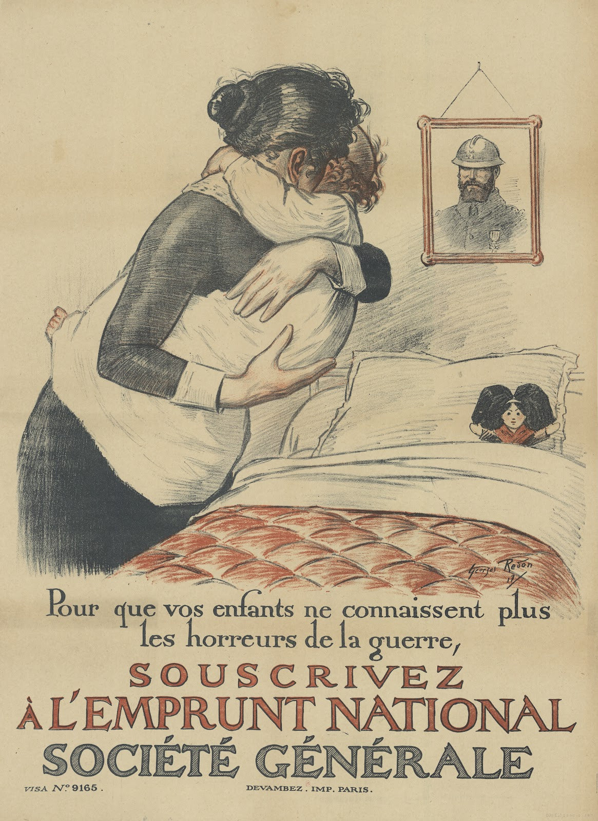 Pour que vos enfants souscrivez à lemprunt national Société Générale 1917