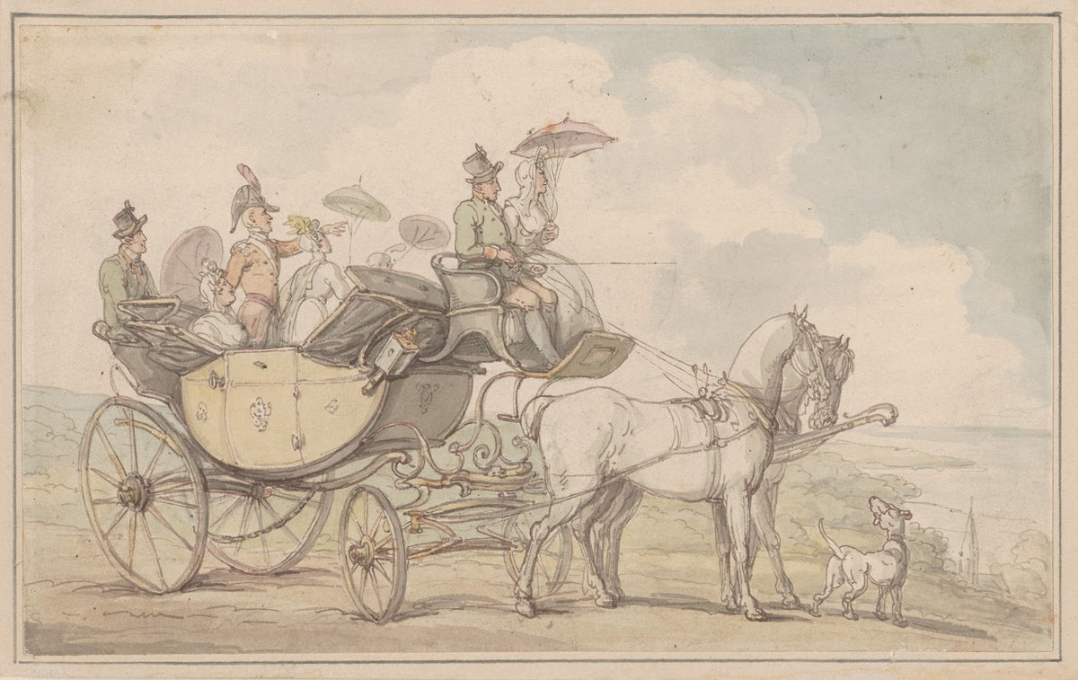 A carriage party ca 17801825