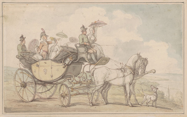 A carriage party ca 17801825