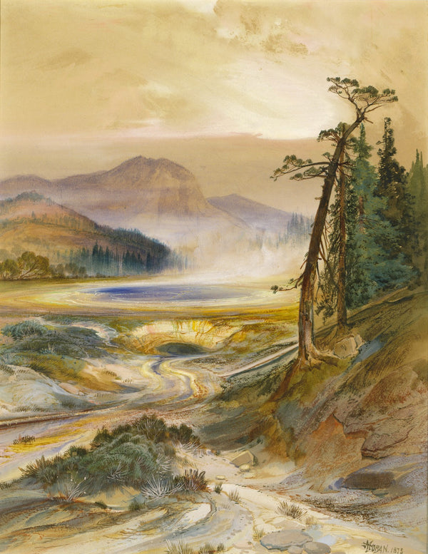 Excelsior Geyser Yellowstone Park 1873