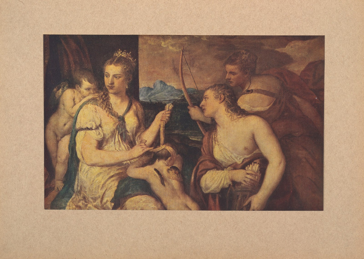 Tiziano Venere che benda Amore 1910