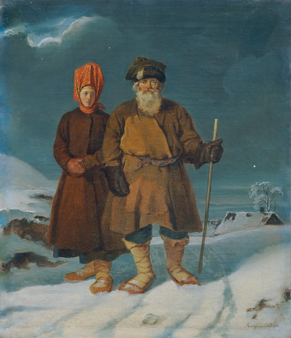 Russisches Bauernpaar 1832