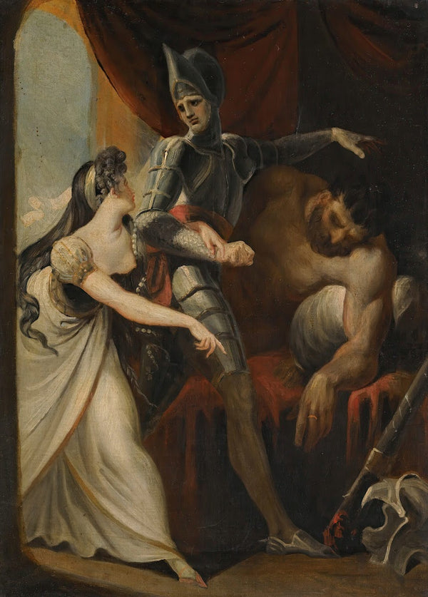 Hüon Rescuing Angela From The Giant Angulaffer From Wielands Oberon