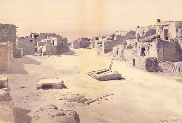 Street in the Pueblo of Oraibi Tusayan Arizona 1888
