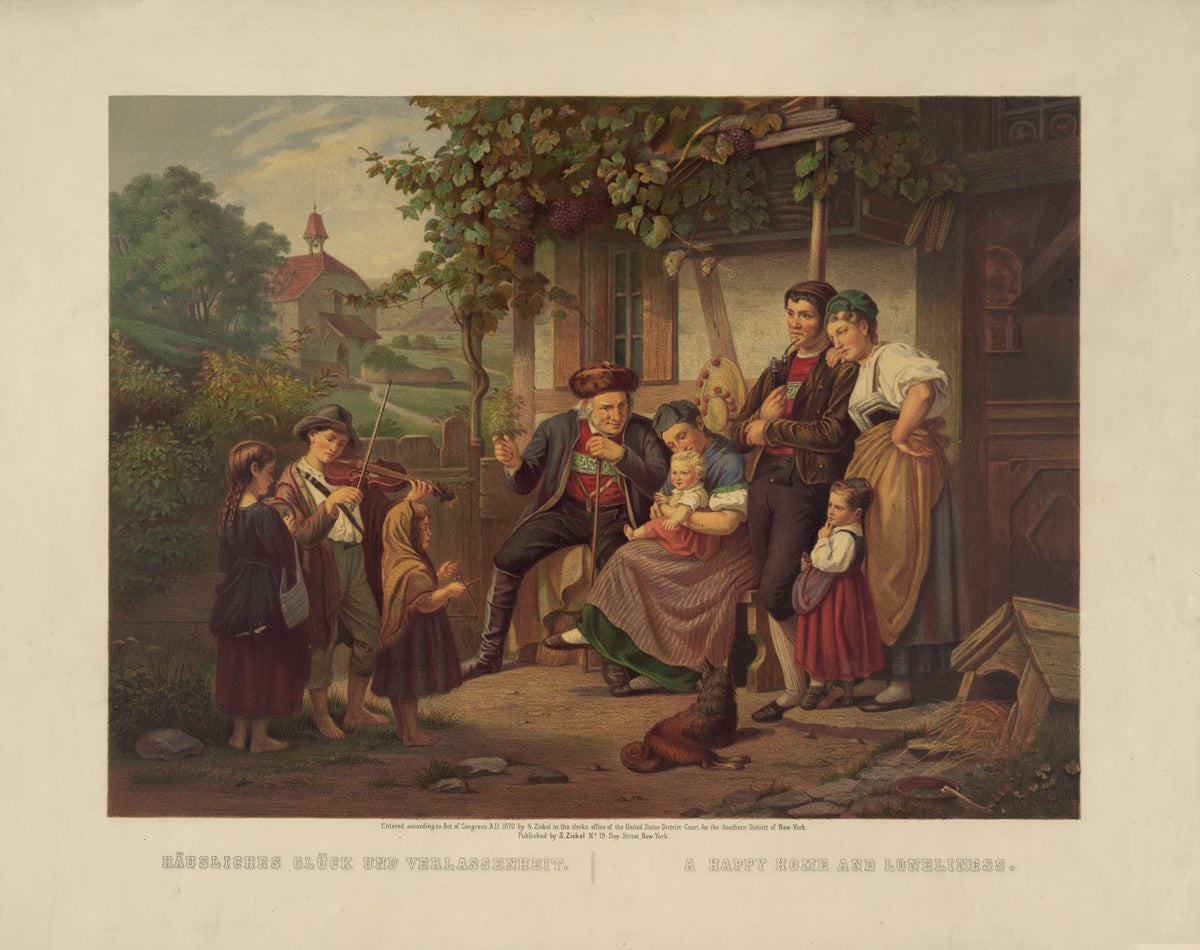 A happy home and loneliness 1870