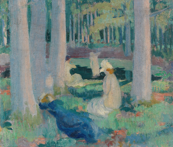 Dans la Forêt Baignade à la Mare aux Canes 1898