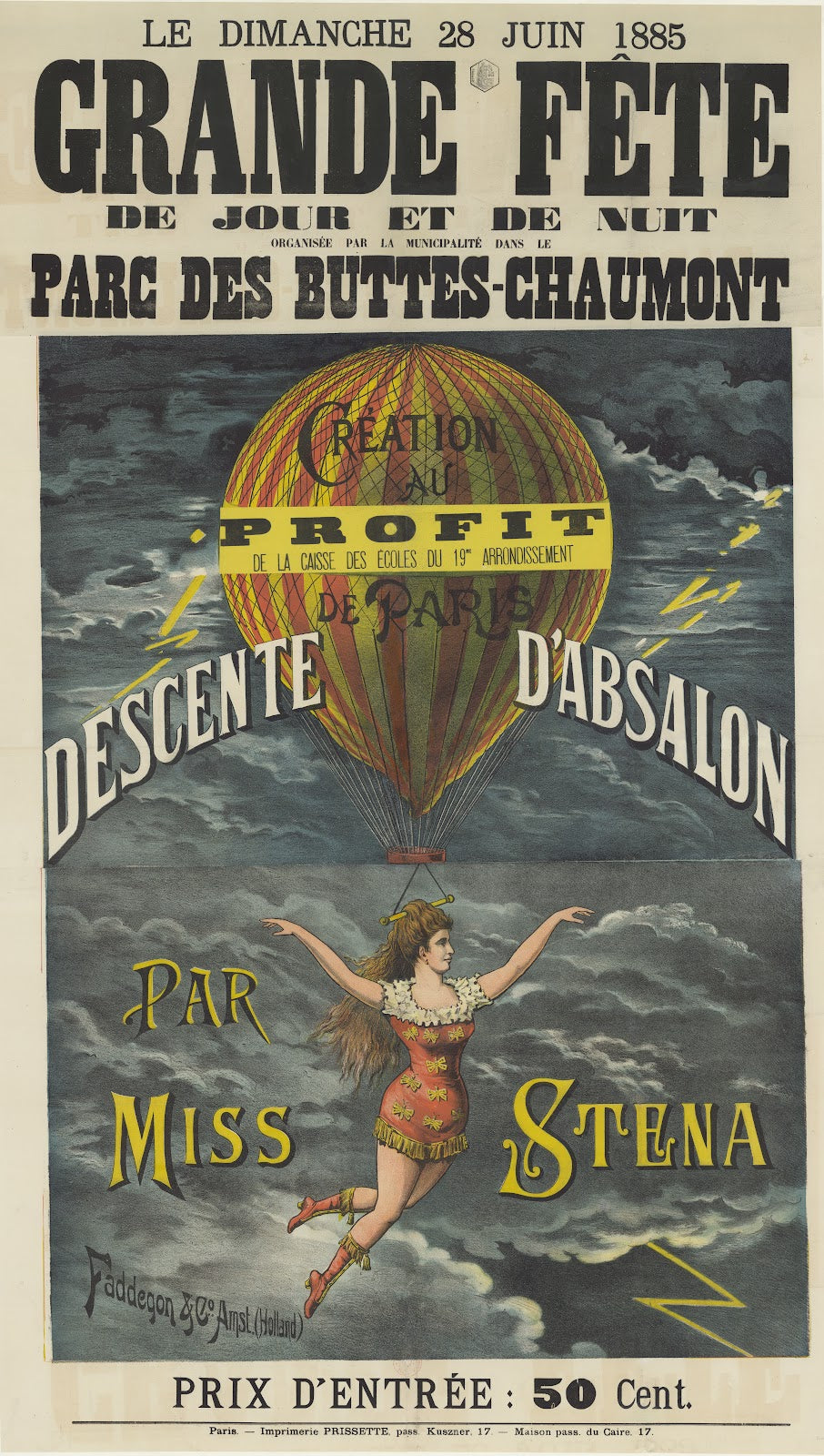 Descente dAbsalon par Miss Stena 1885